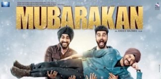 The first poster of the movie 'Mubarakan' release
