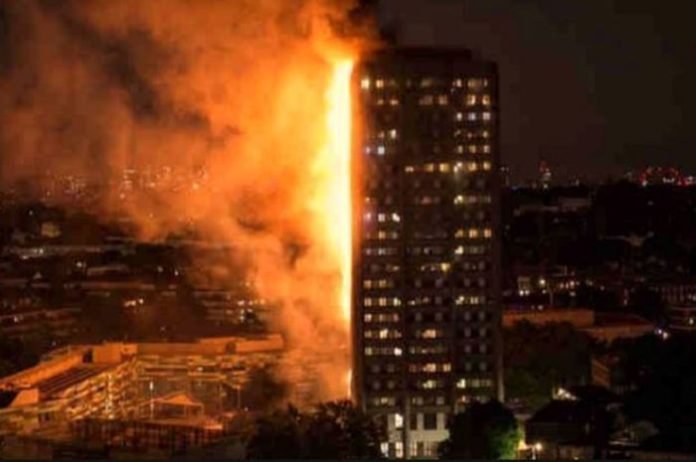 fire in london tower