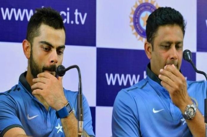 विराट कोहली और अनिल कुंबले Virat Kohli and Anil Kumble