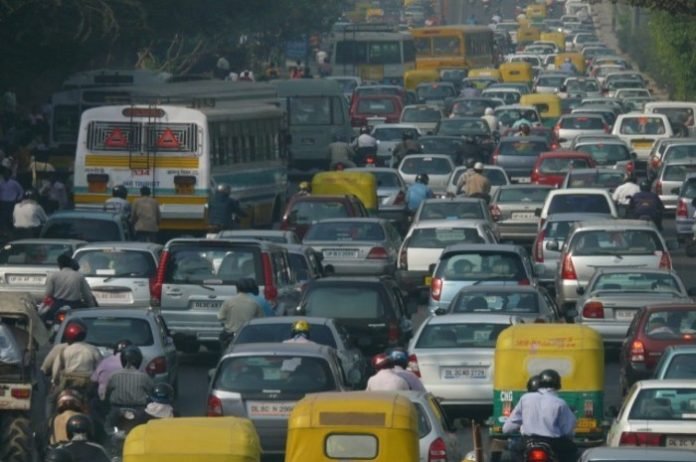 Traffic Traffic in Delhi