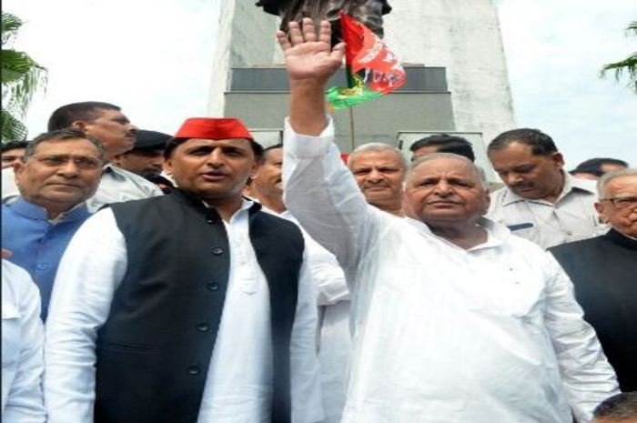 Akhilesh Yadav and Mulayam Singh Yadav