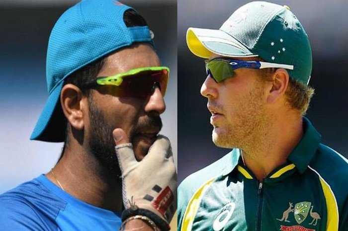 Yuvraj singh and aaron finch