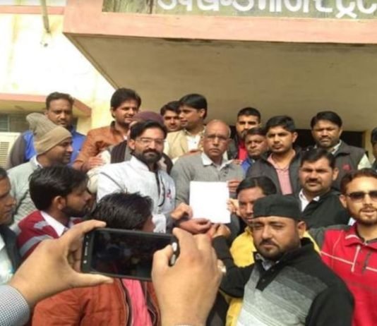 Memorandum submitted to Subdivision Officer in Taranagar on RajSamand massacre