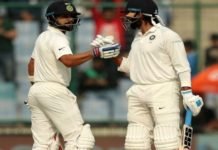 दिल्ली टेस्ट के पहले दिन कोहली और मुरली के शतक, भारत ने बनाये 4 विकेट पर 371 रन Kohli aur murali