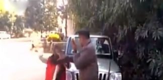BJP leader hit a transport officer