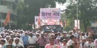 मुंबई में भाजपा की तिरंगा यात्रा