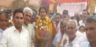 AICC की सदस्य बनकर लौटी कृष्णा पूनिया का राजगढ़ में हुआ स्वागत