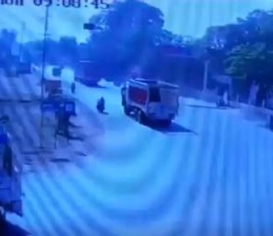 Accident by Truck