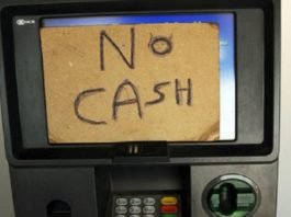 No cash in ATM